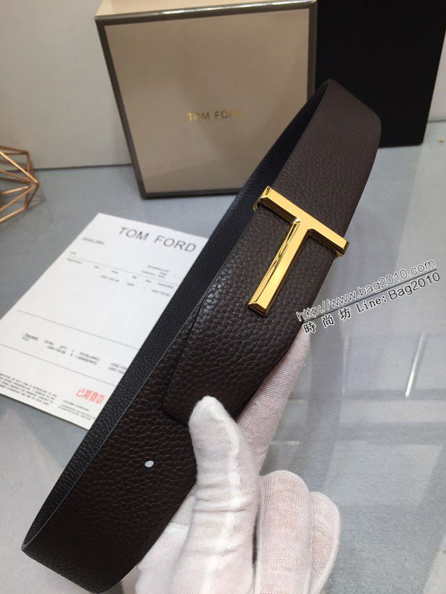 TOM FORD商務男士皮帶 湯姆福特雙面小牛皮腰帶  jjp1868